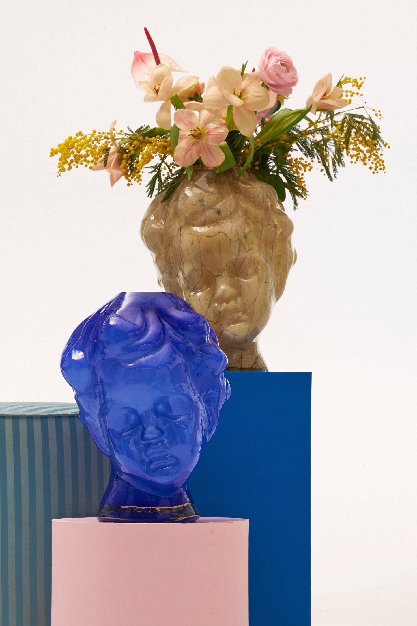 Vase Atlas in Blue