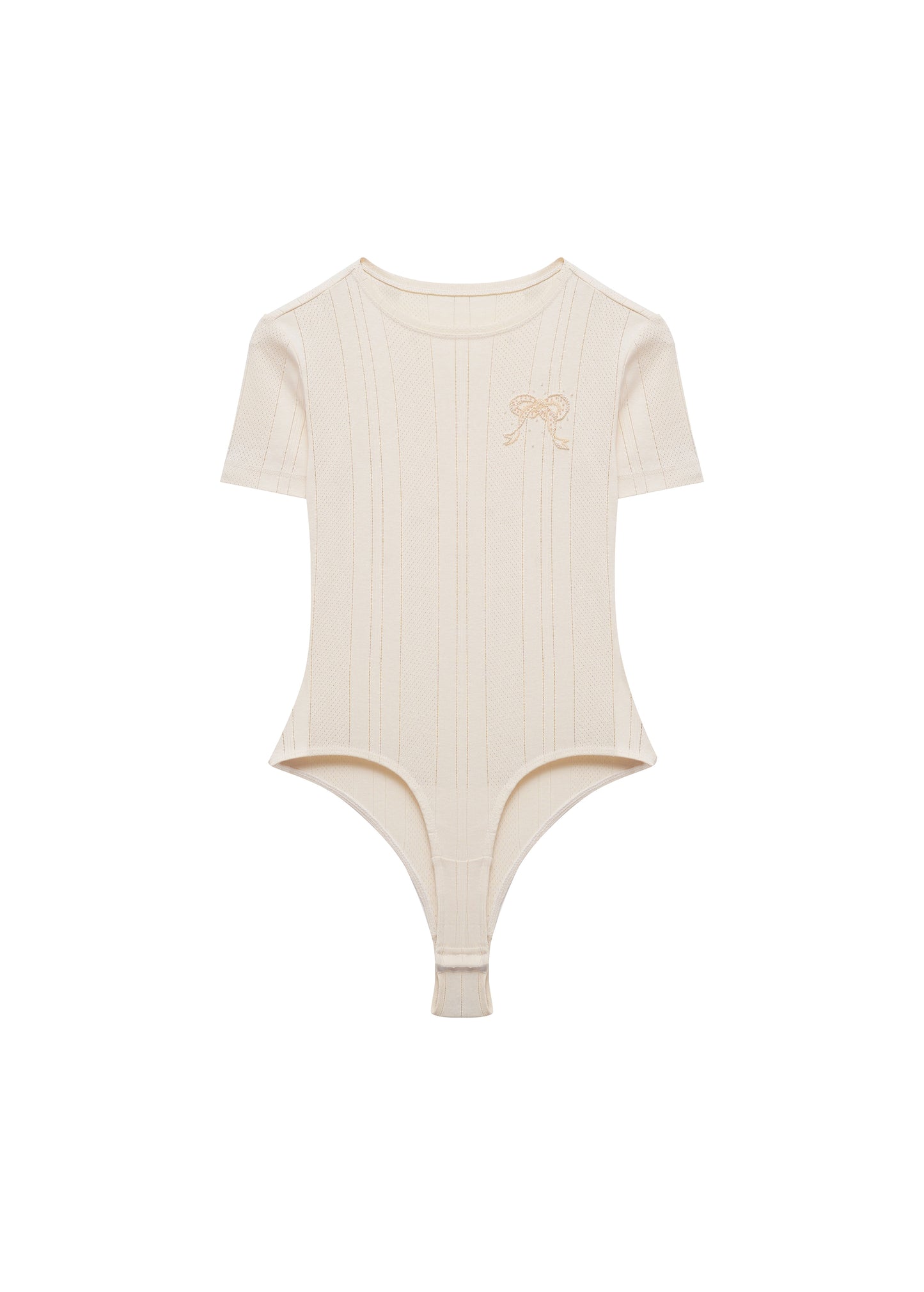 Textured T-Shirt Bodysuit