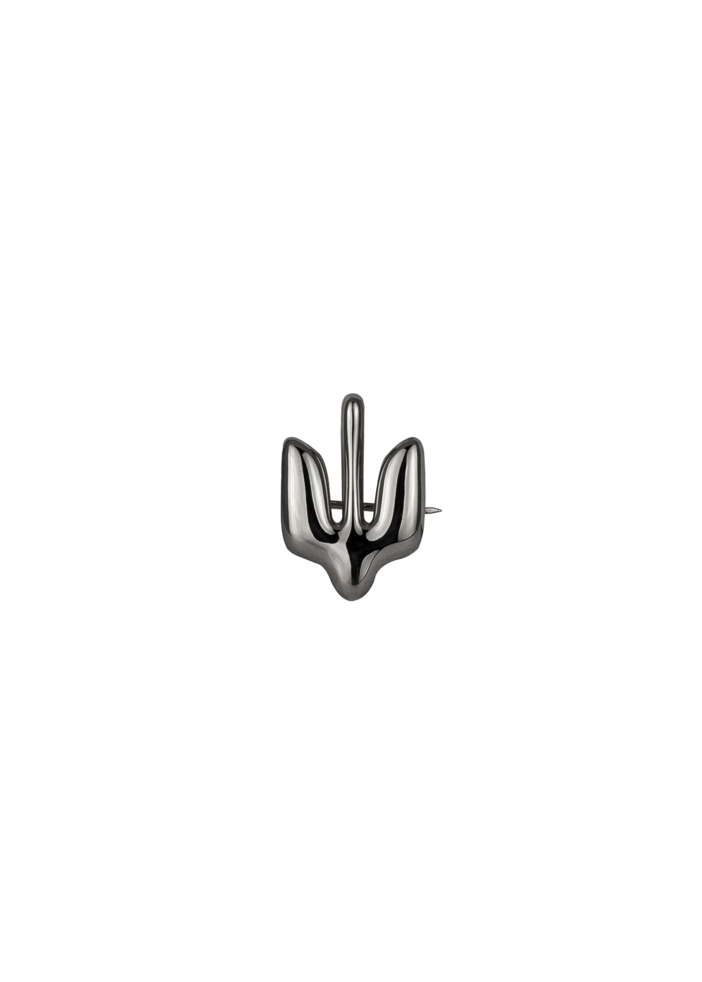 Silver Brooch Trident