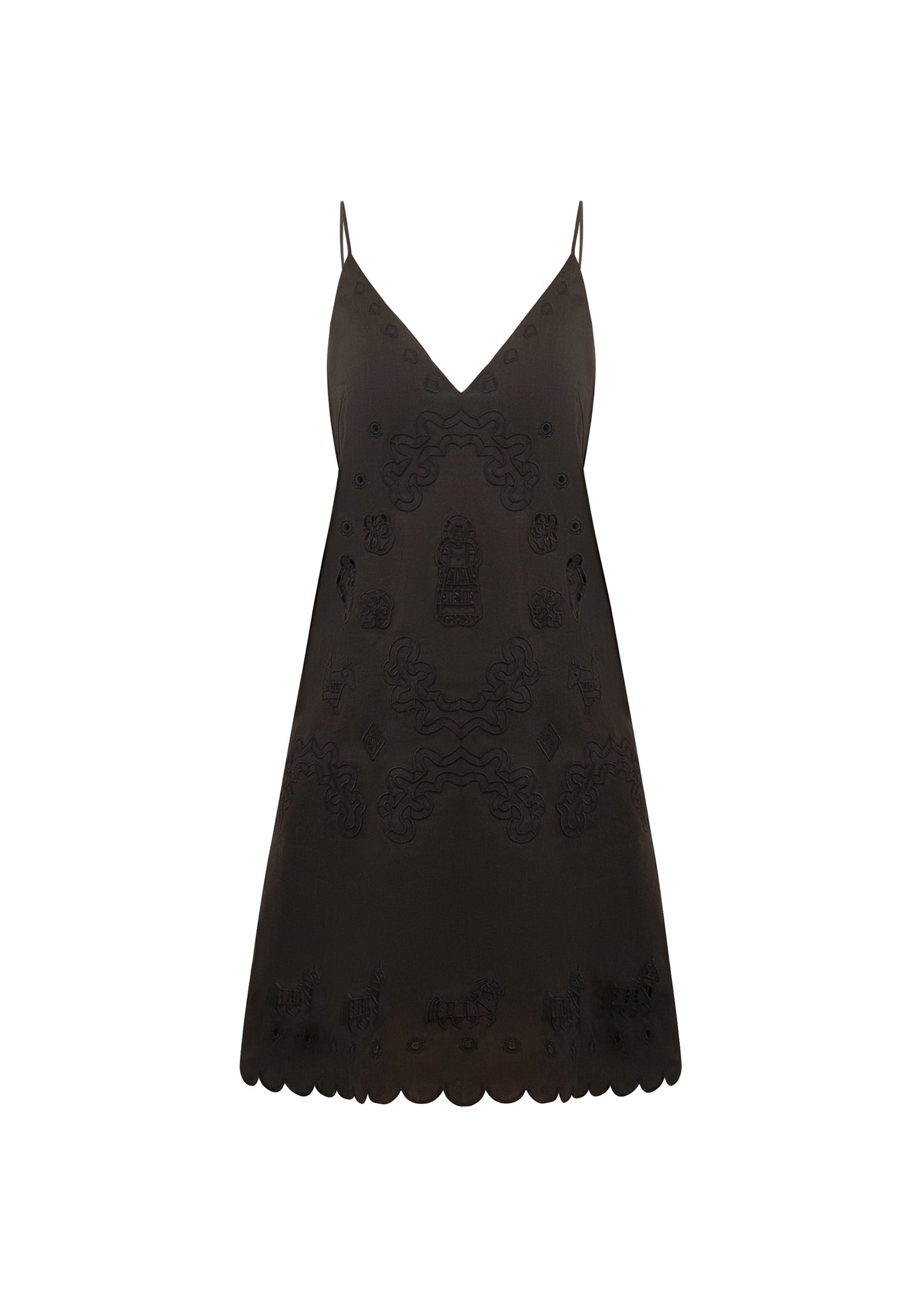 OLIVIIA Embroidered Mini Dress