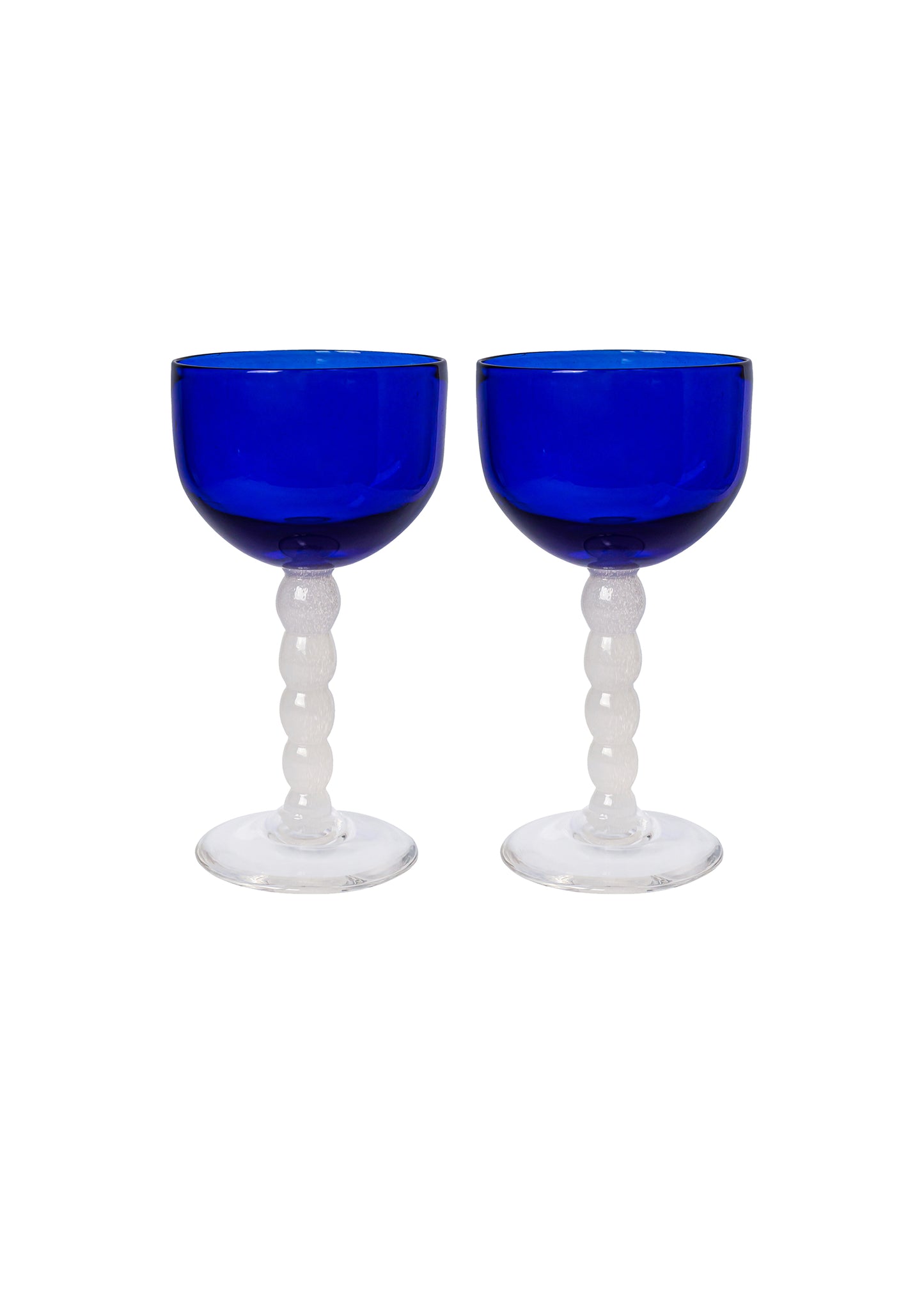 Guta glass goblet in Blue