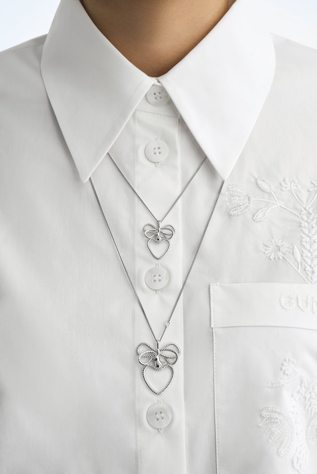 Rhodium-Plated Yahnusok Pendant small