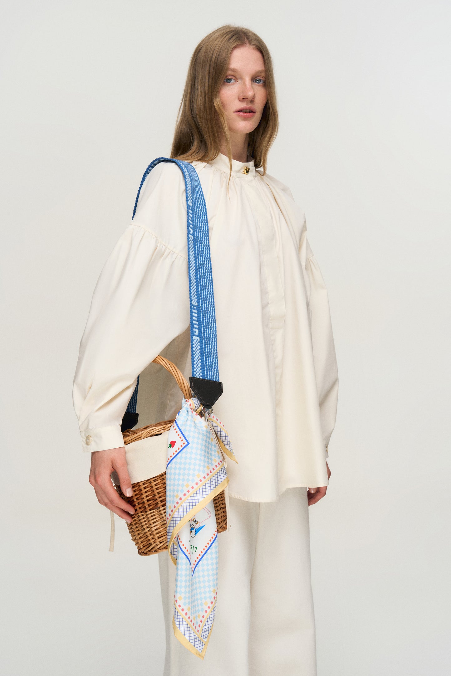 Silk headscarf with St George