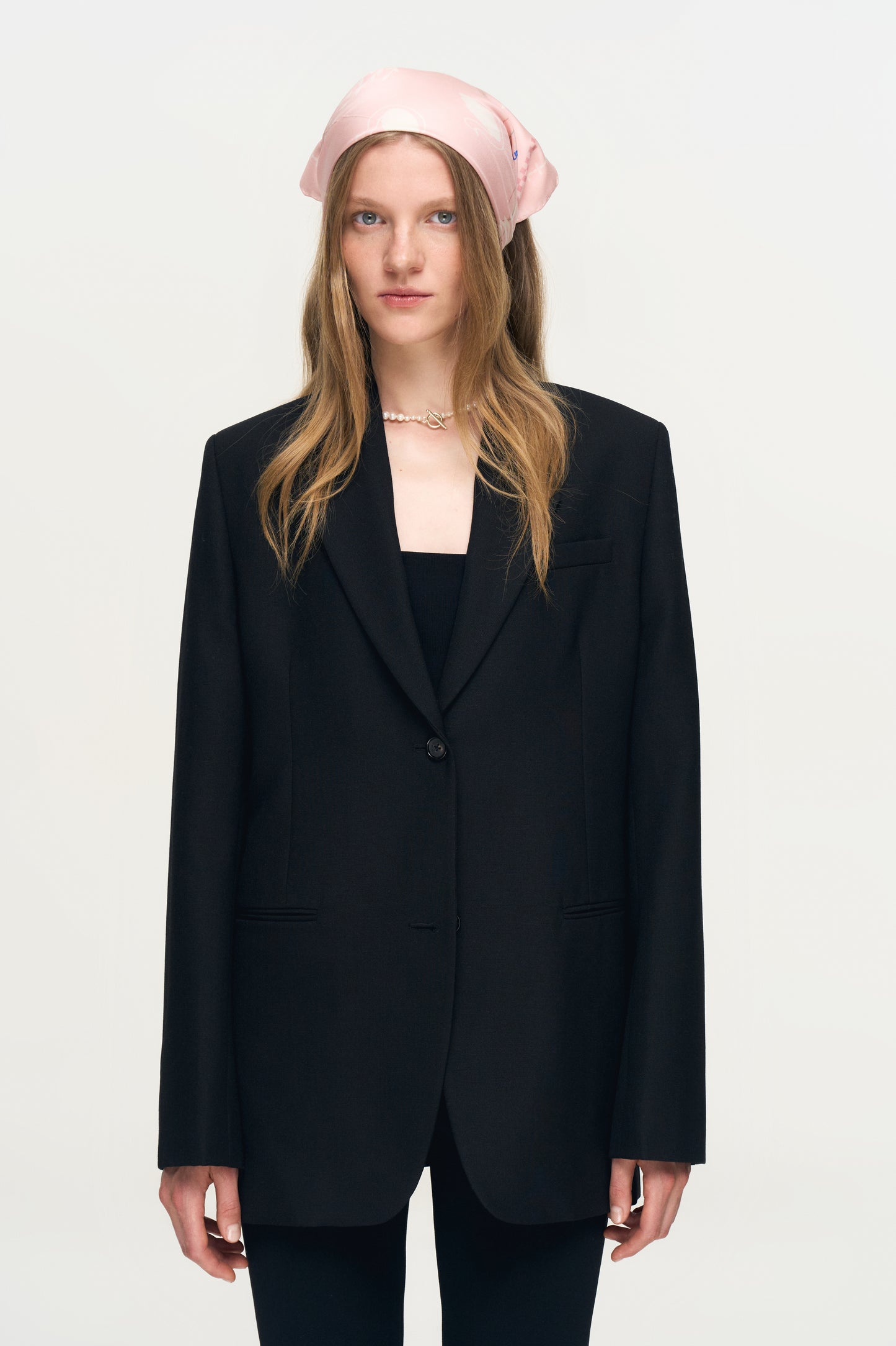 Хустка Либідь шовкова рожева