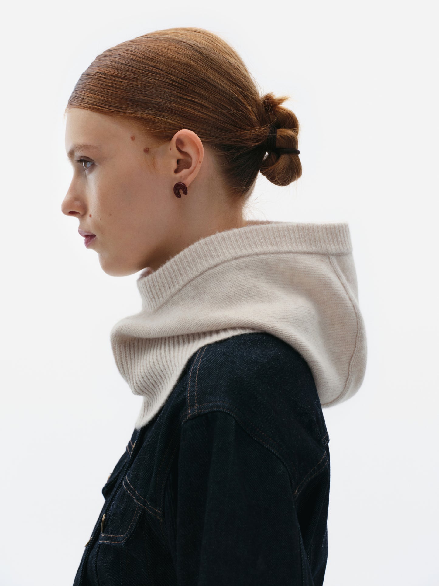 GUNIA Cashmere Balaclava in Milk