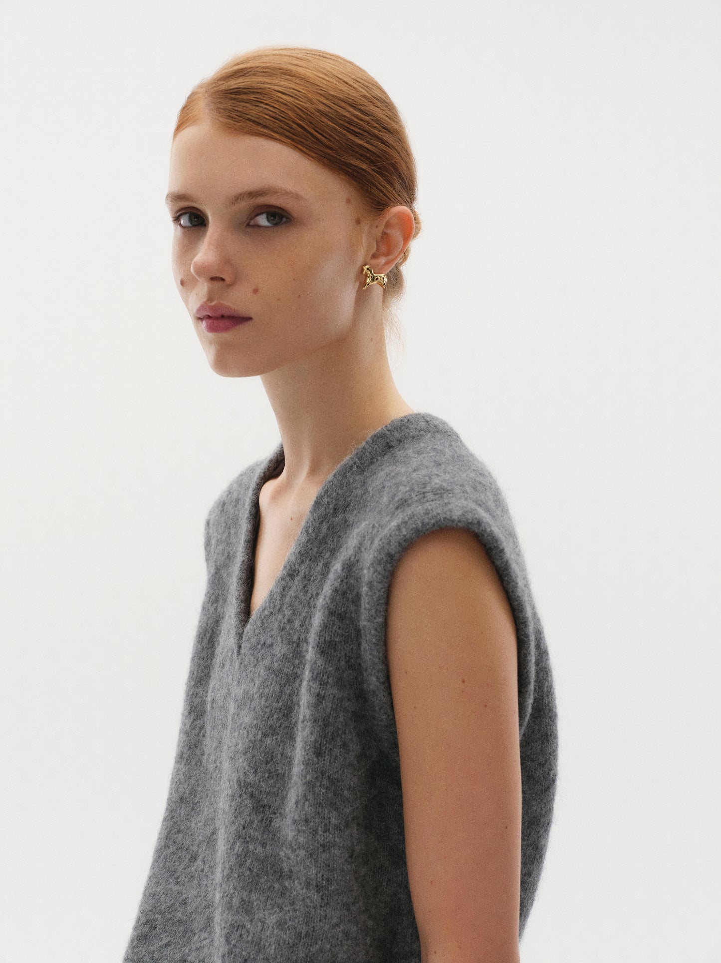 Сережки Підкова і коник в позолоті з цирконієм