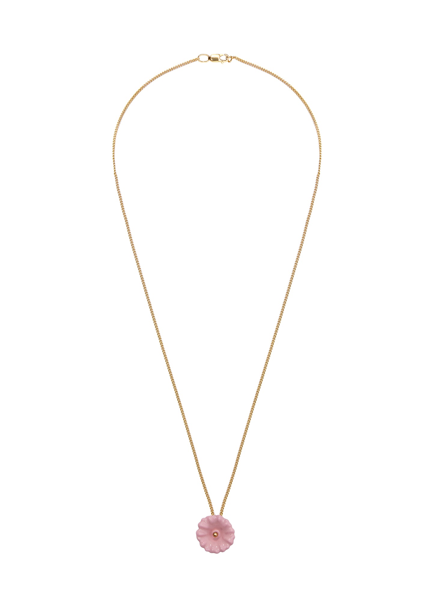 Malva Flower Pendant in Gilding