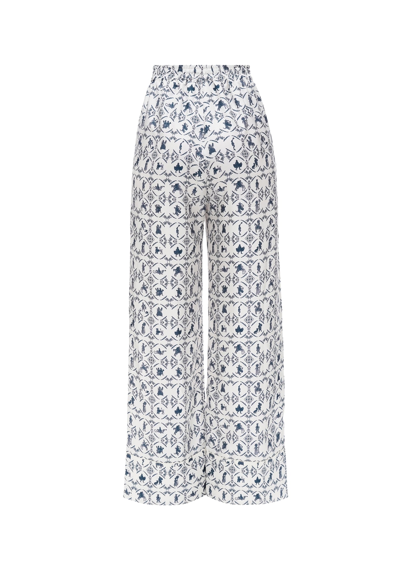 Silk pants 'Vechornytsi' in milk