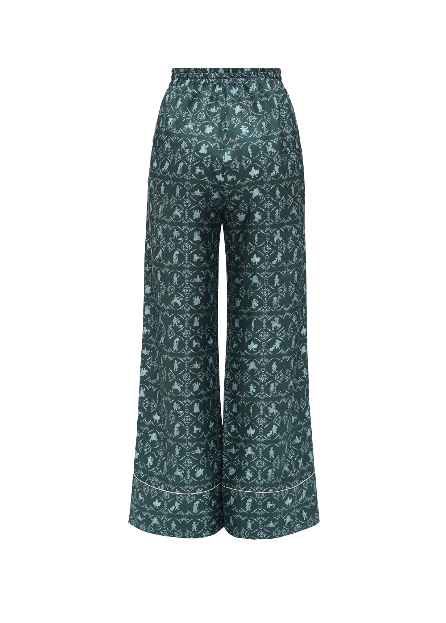 Silk pants 'Vechornytsi' in dark