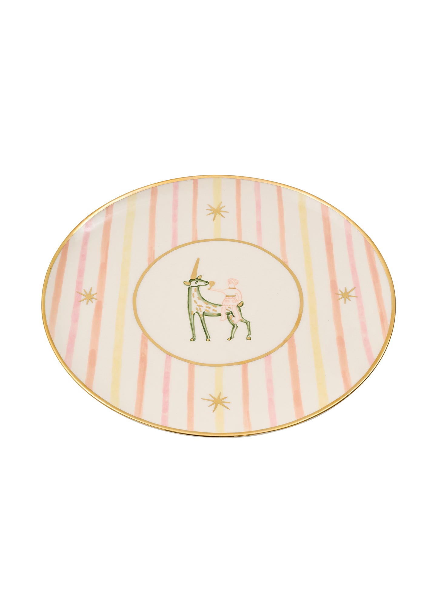 Pink Unicorn Plate