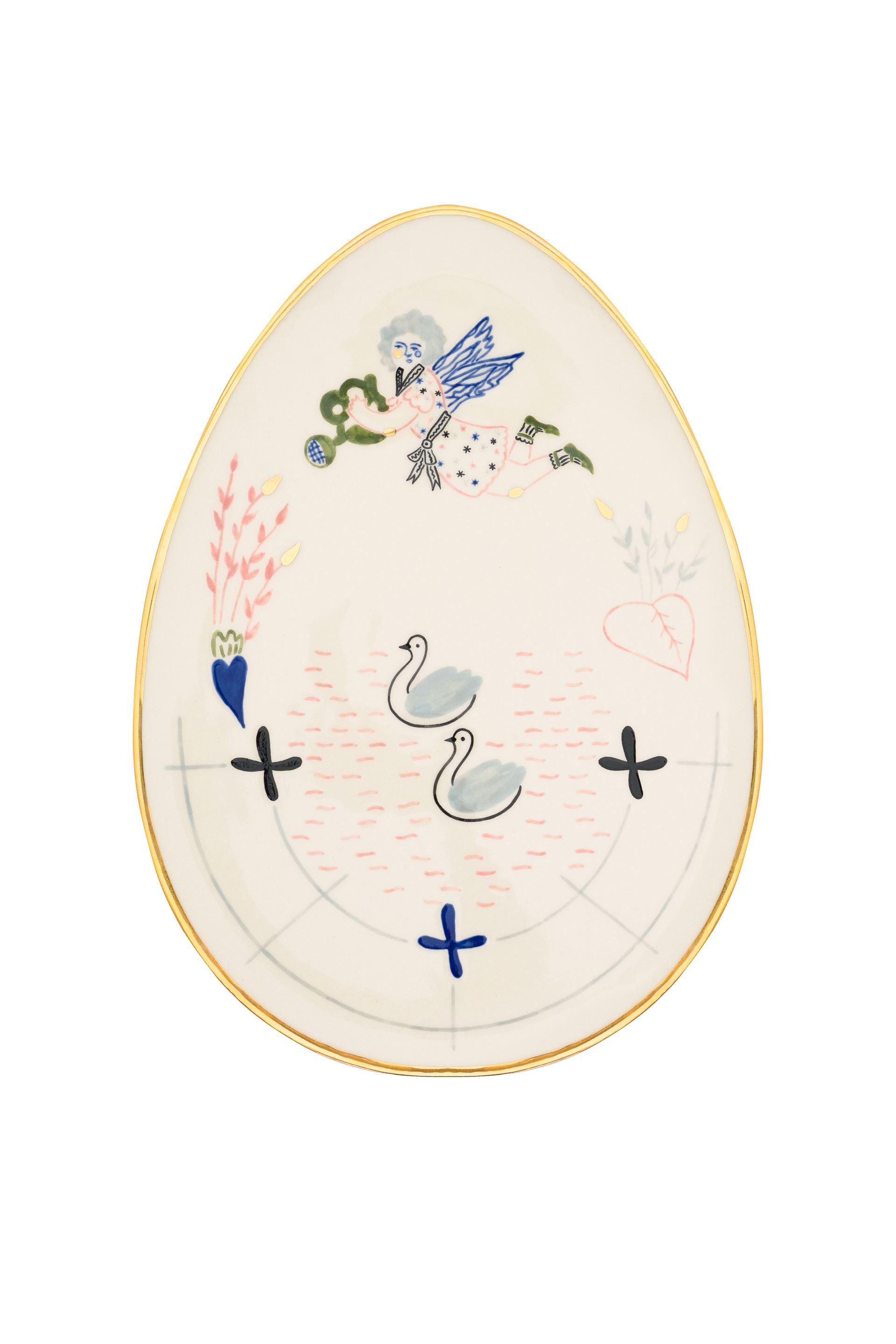 Тарілка овальна Наїв Ставок