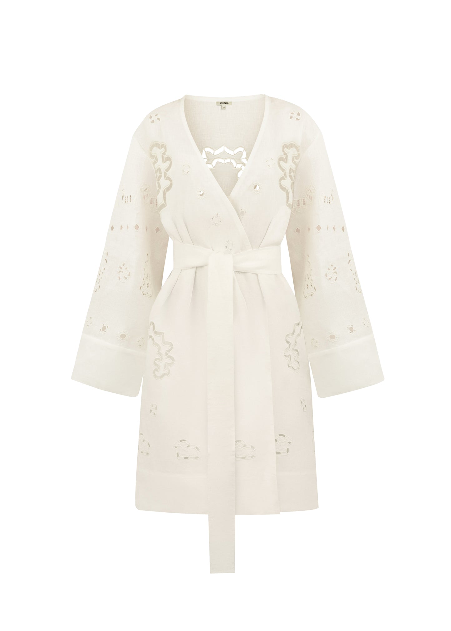 LIANA Milk Embroidered Robe