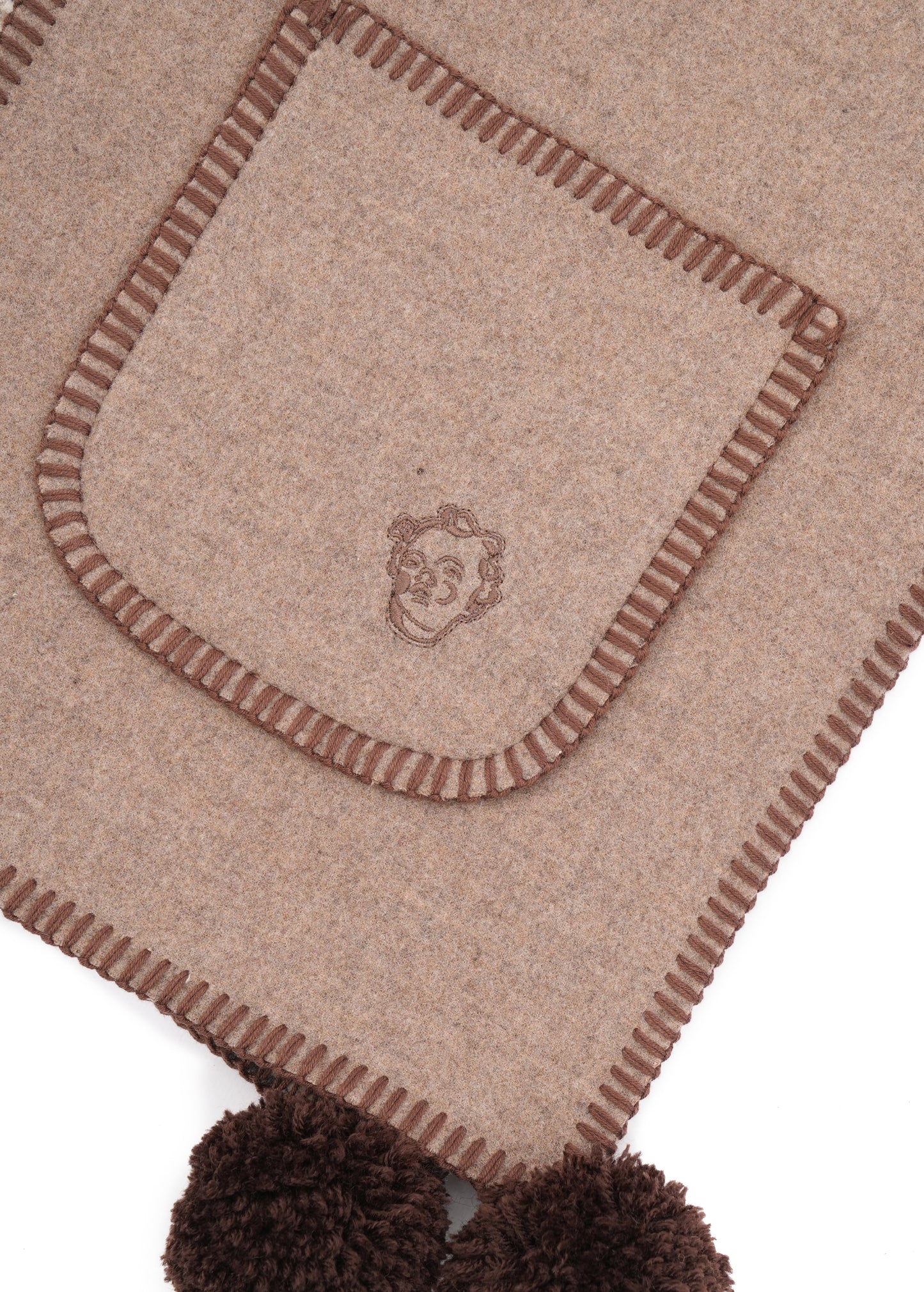 GUNIA Cashmere Scarf in Brown