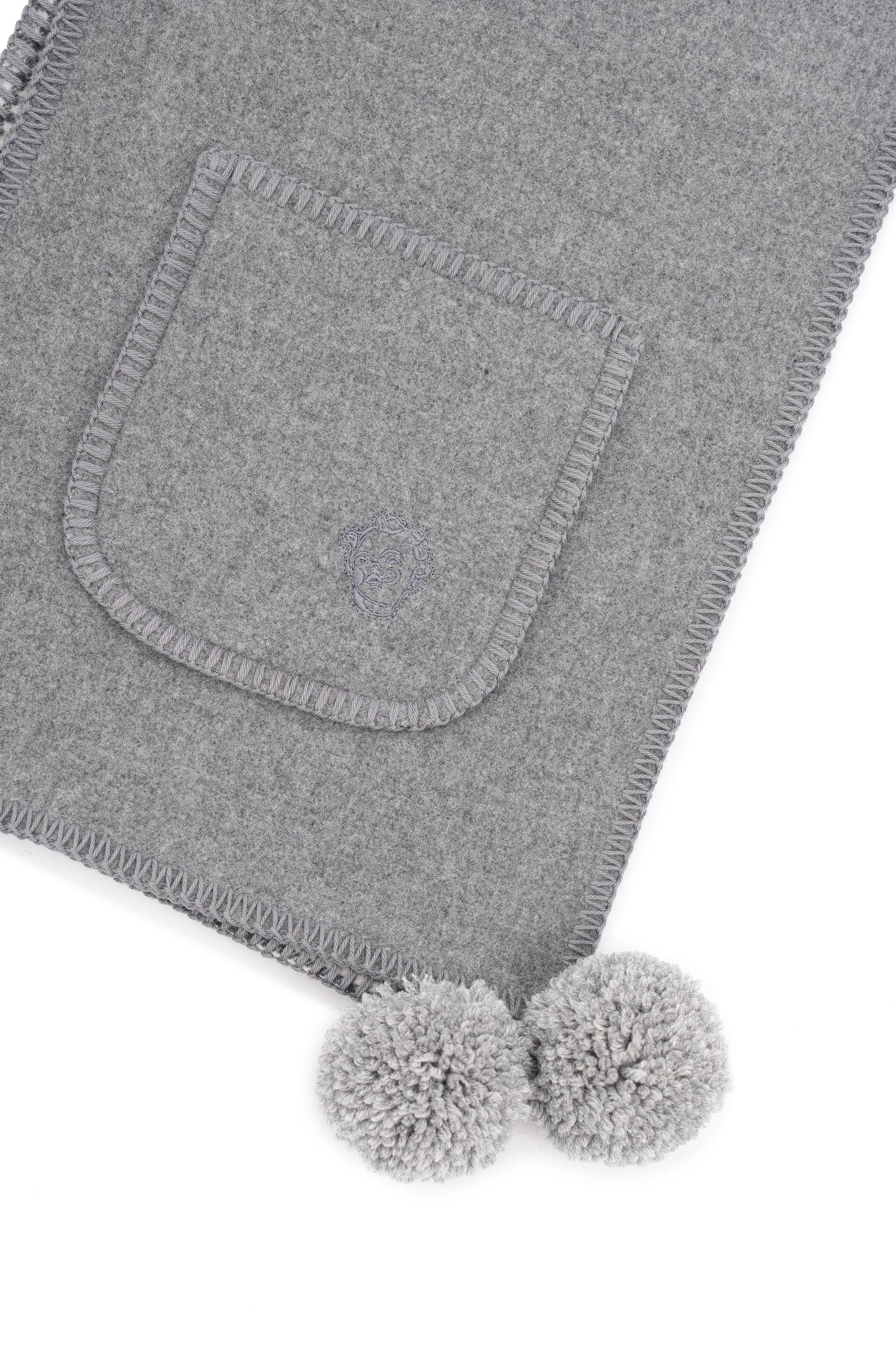 Шарф з кашеміру GUNIA сірий