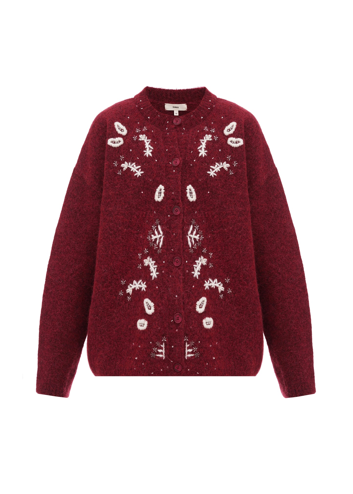 Squill Cardigan in Burgundy