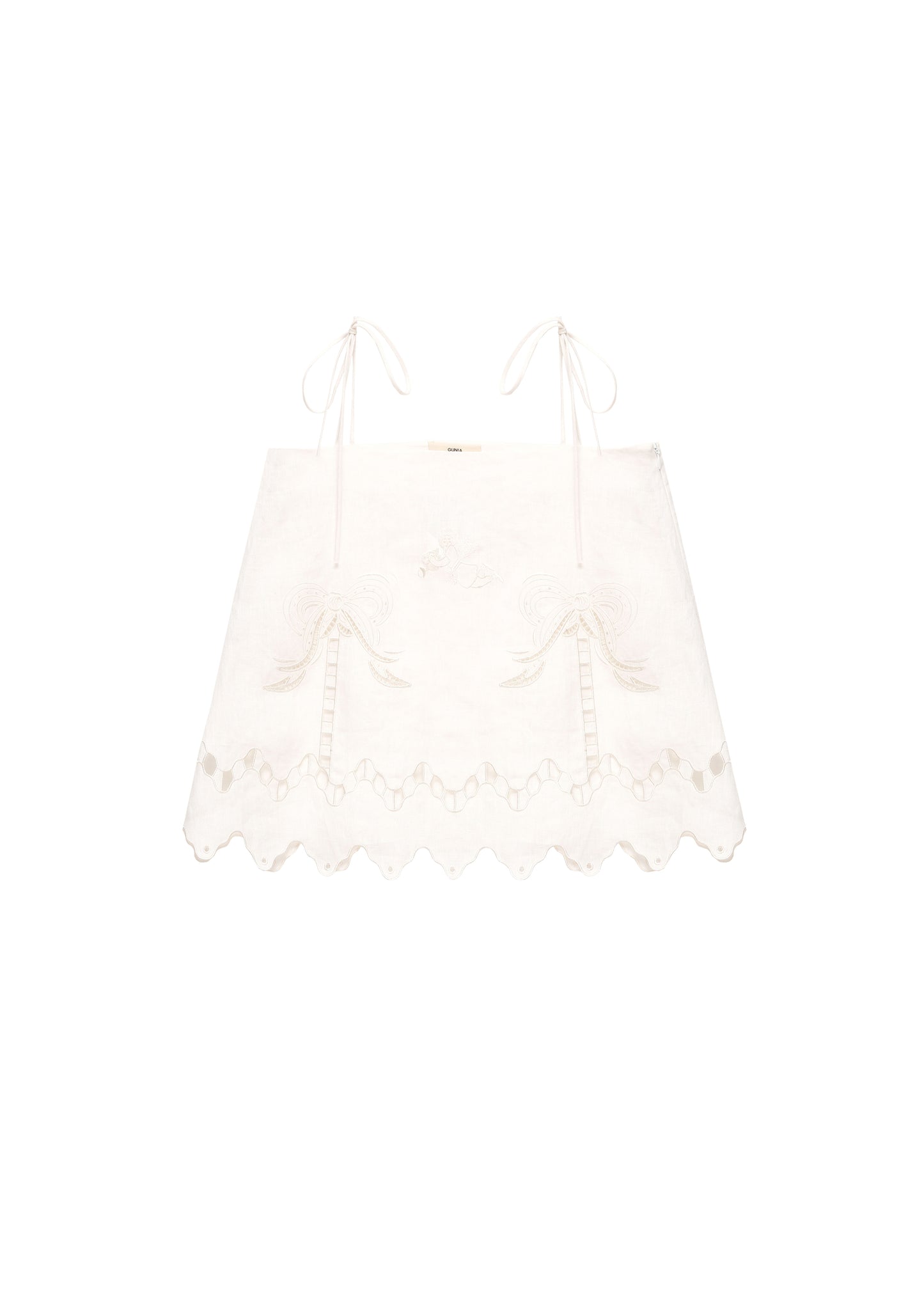 Yasna Embroidered Top in Milk