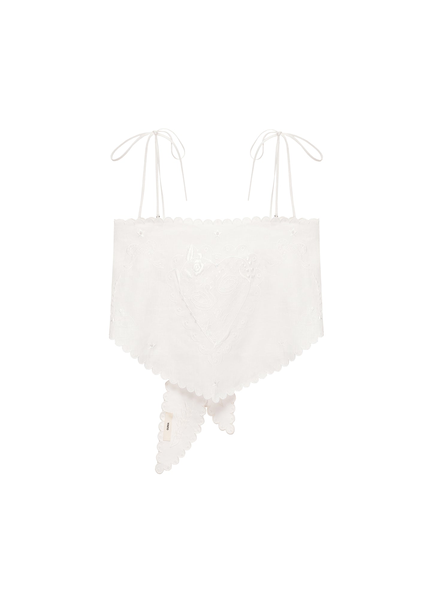 Lybid Scarf Top in Cream