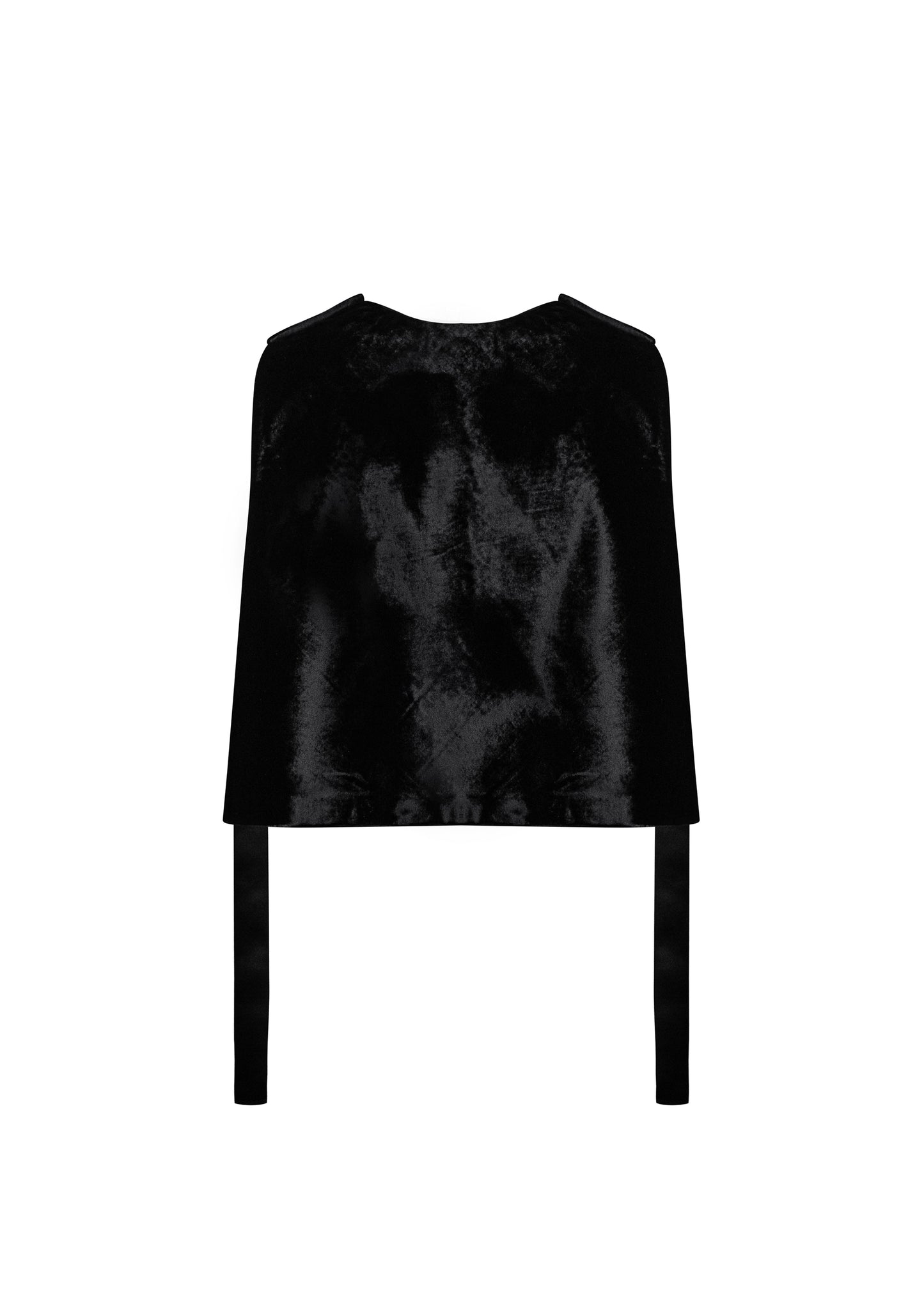 Embroidered Velvet Vest