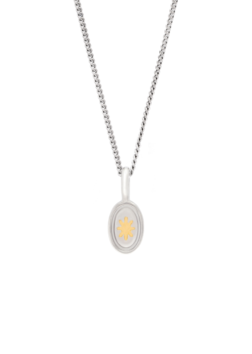 Срібні підвіски з зіркою та місяцем на ланцюжку