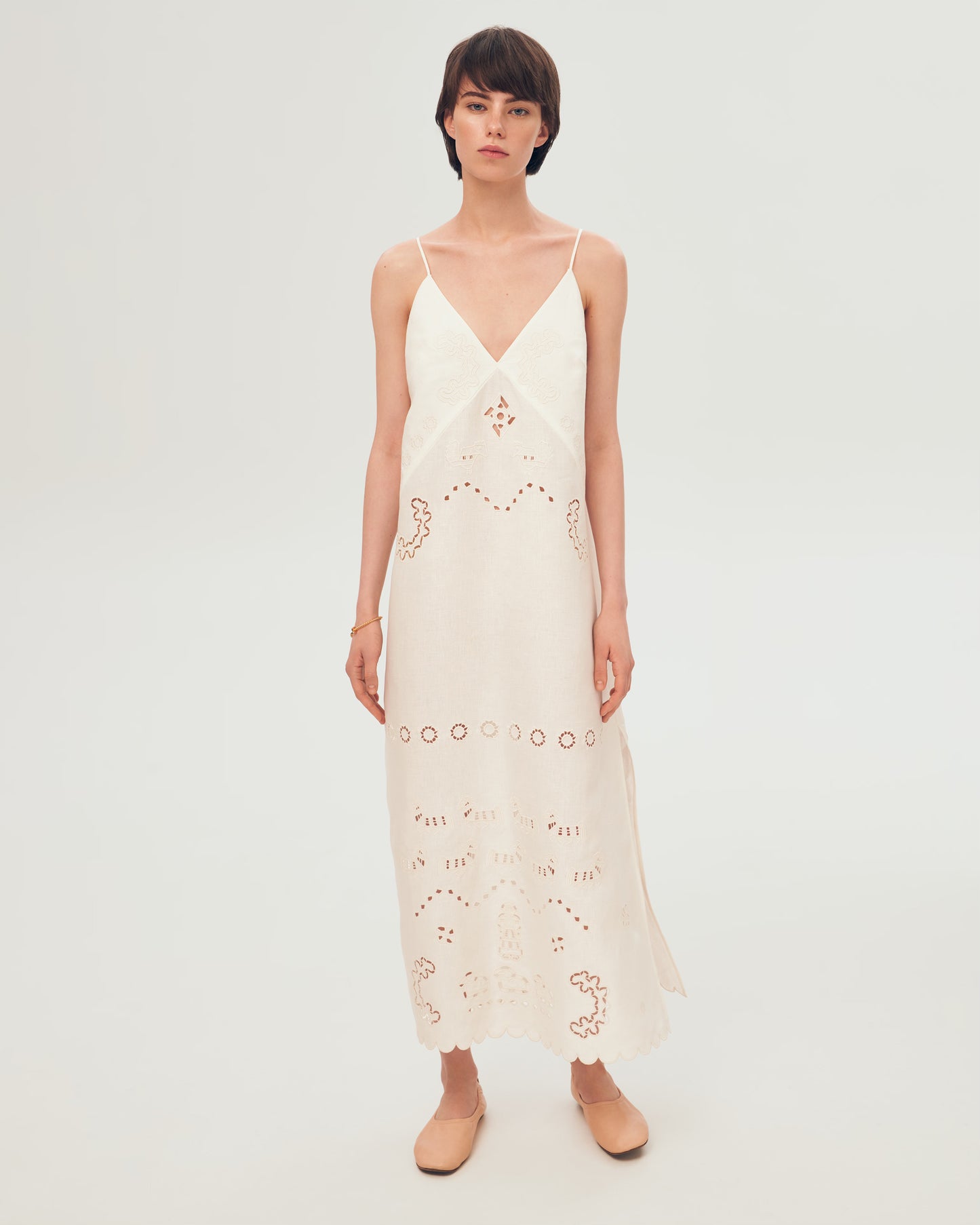 FEVRONIIA Embroidered Dress