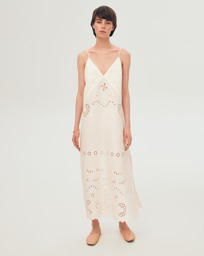 FEVRONIIA Embroidered Dress