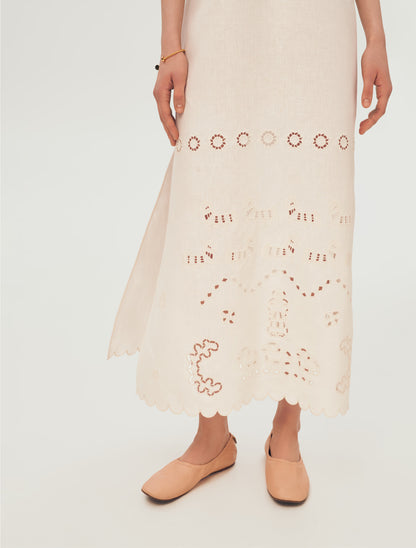 FEVRONIIA Embroidered Dress
