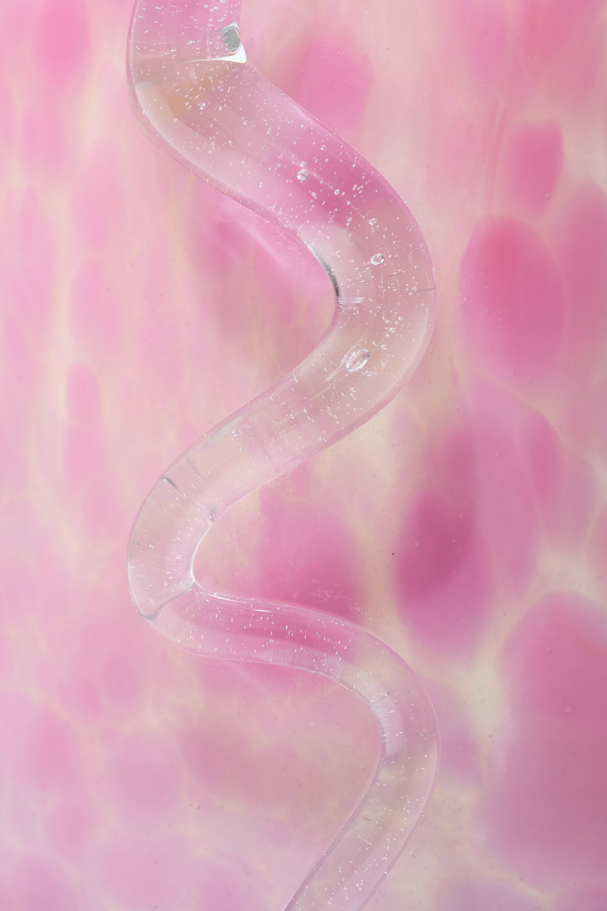 Serpent Glass Candle in Pink slide 2