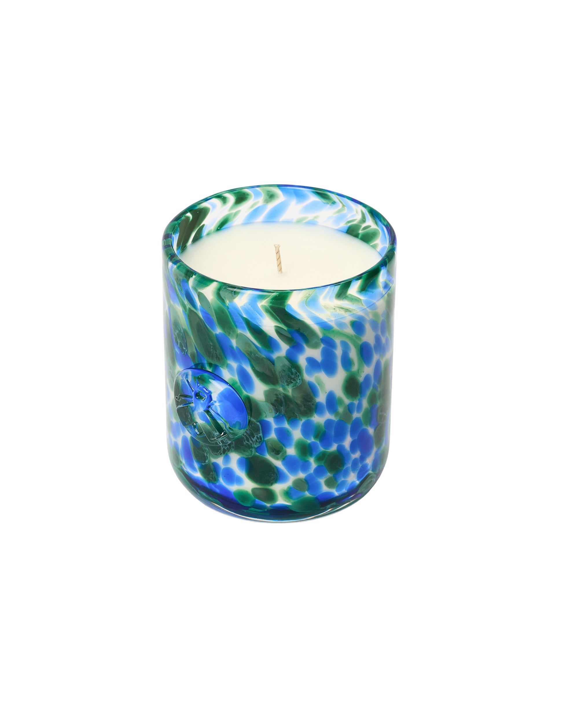 Birdsong Glass Candle in Blue slide 1