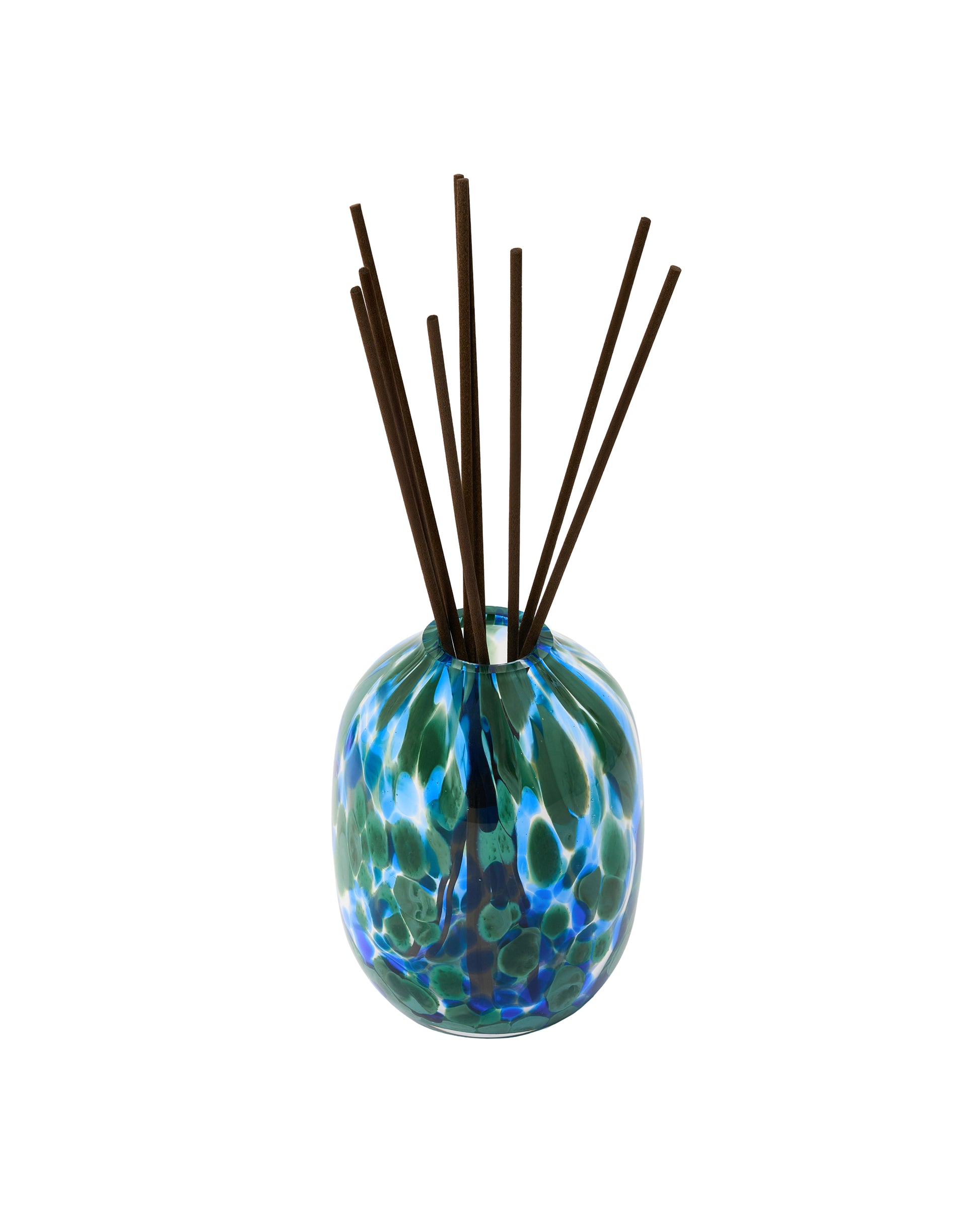 Birdsong Glass Diffuser Vessel in Blue slide 1