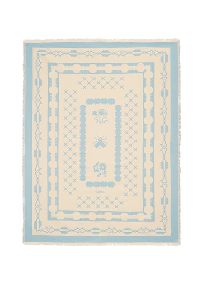 Ruzha Throw Blanket in Blue
