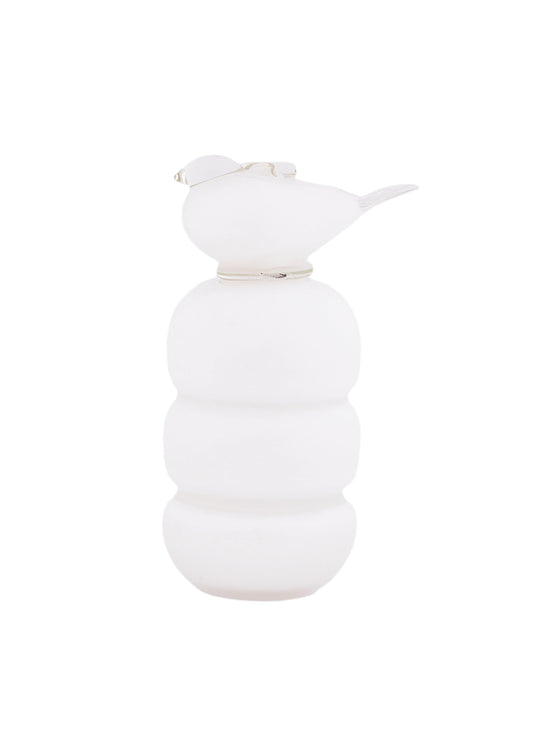 Guta glass candle holder in white "Ptashka"