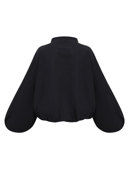 Куртка спортивна чорна з вишивкою