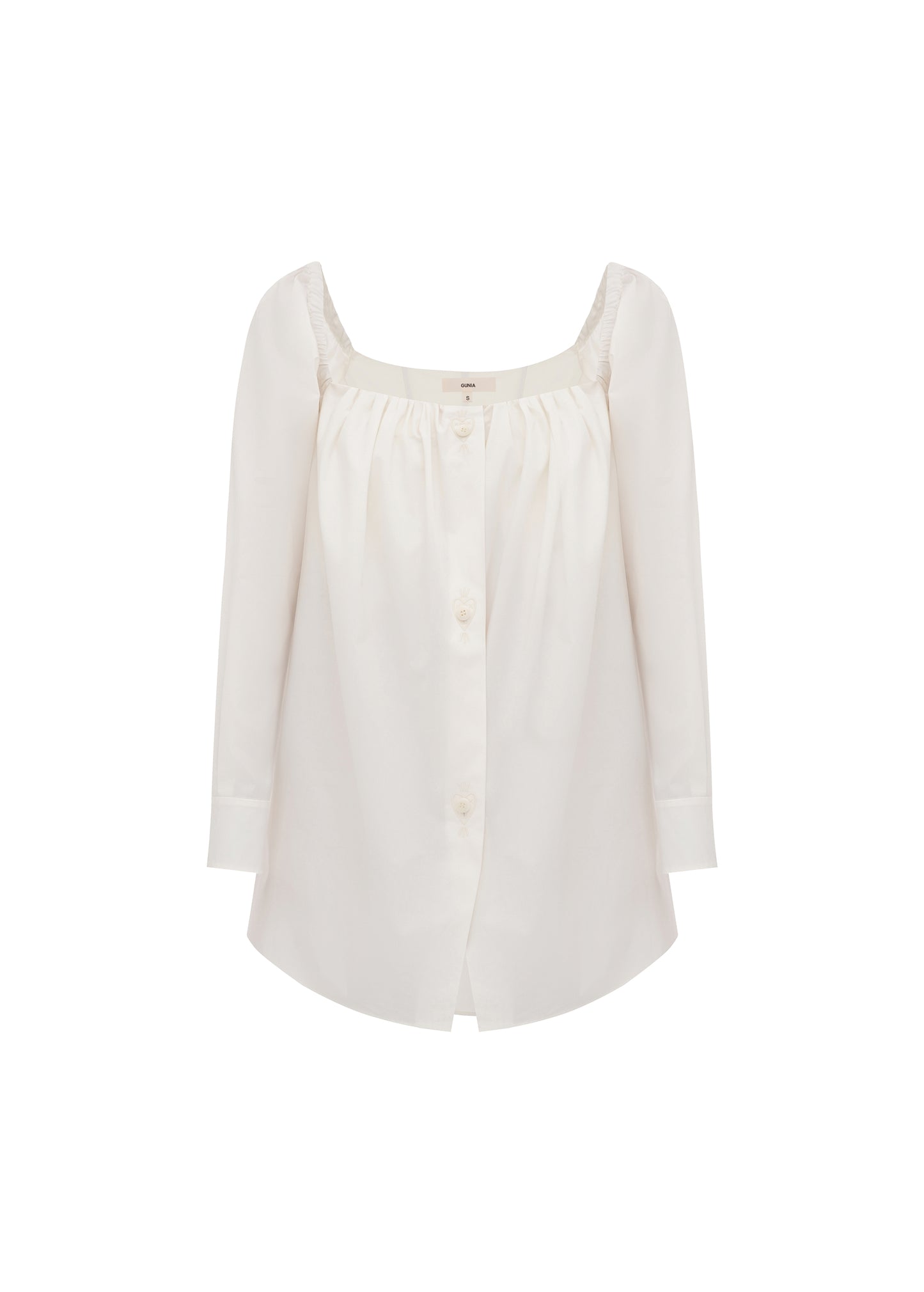 Oryslava Embroidered Shirt in Milk