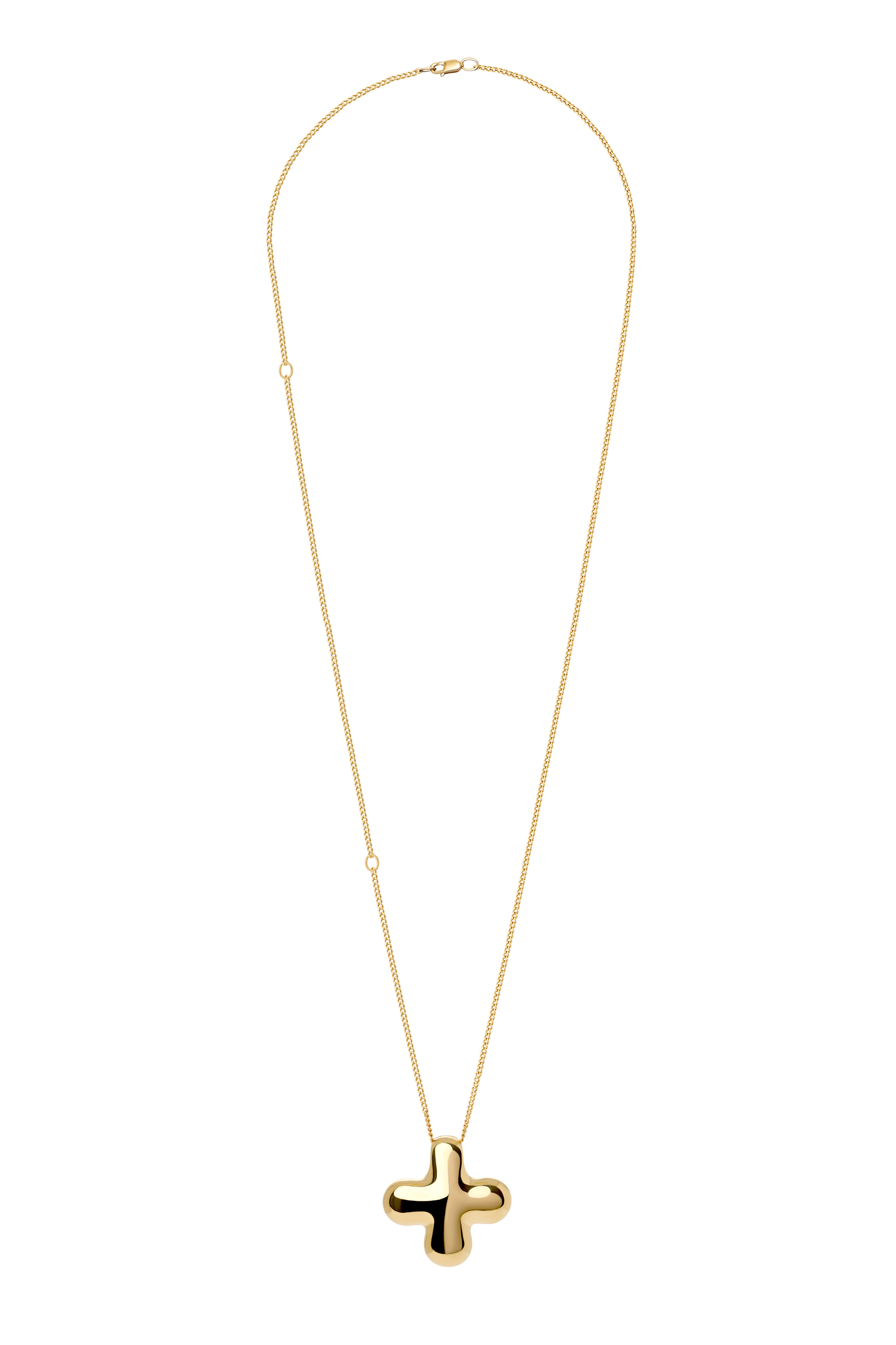 Gold Plated Cross Pendant small Gunia – handmade design, photos