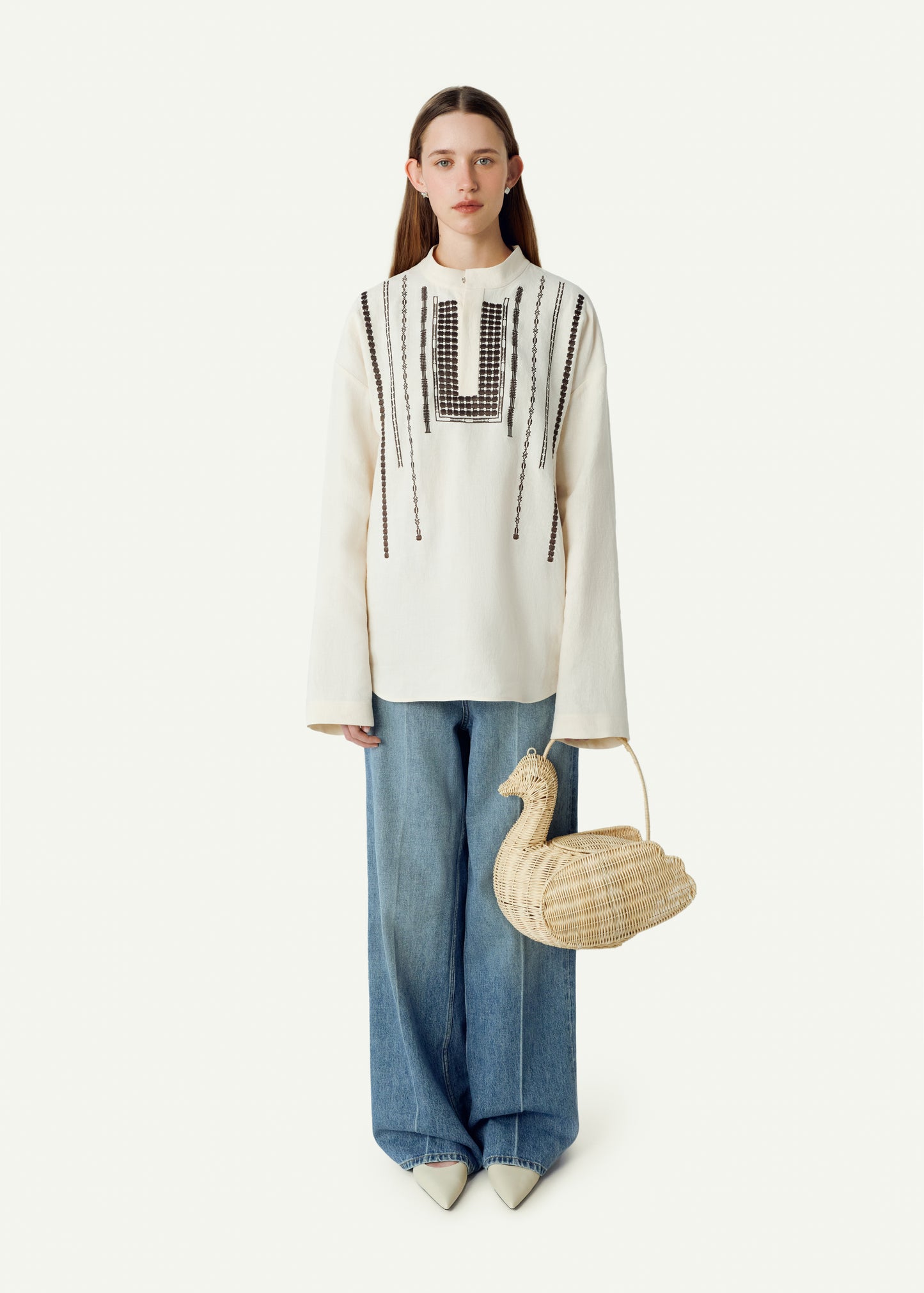 Сорочка чоловіча Ярема молочна