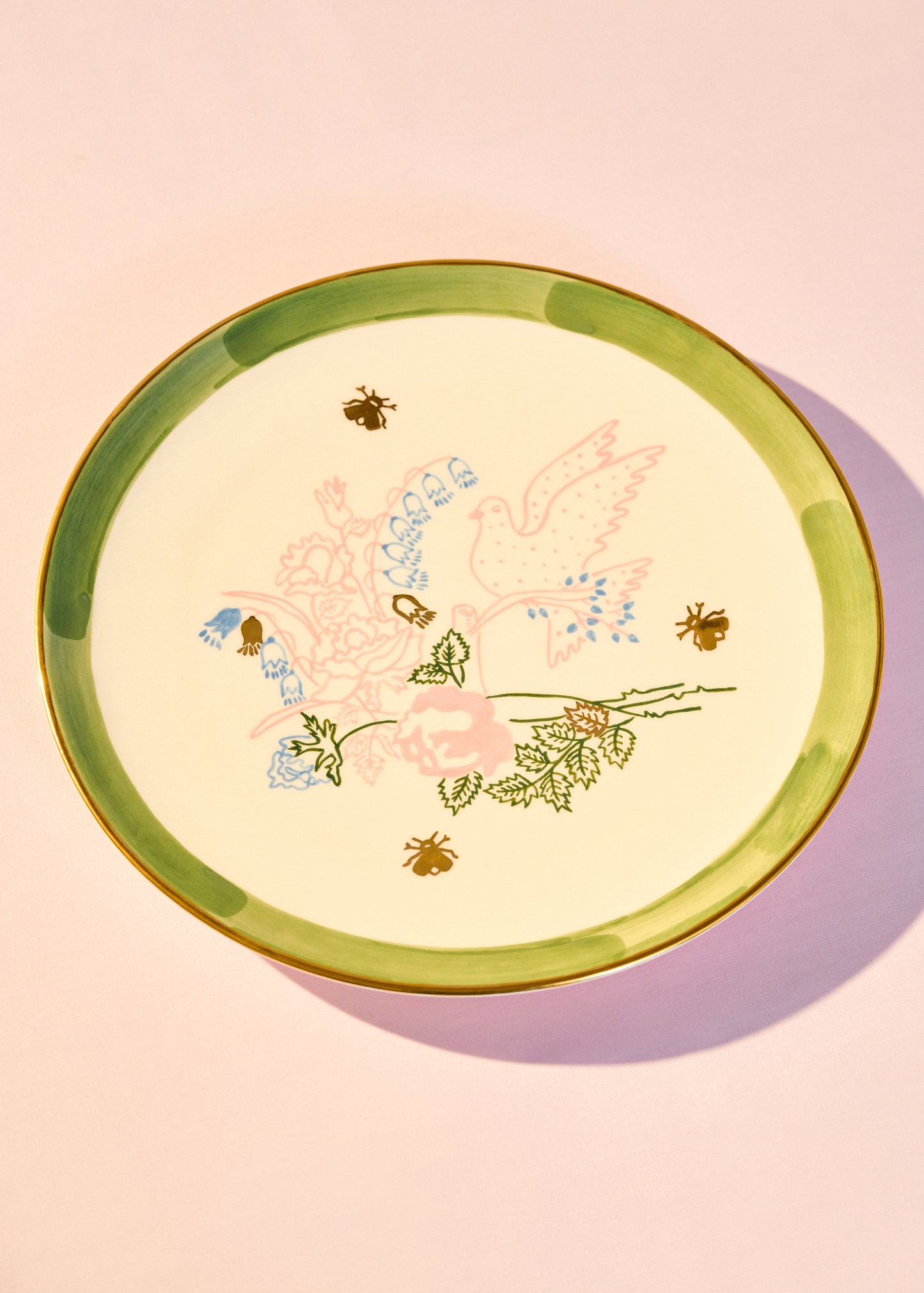 Тарілка кругла Голубка менша