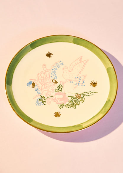 Тарілка кругла Голубка менша