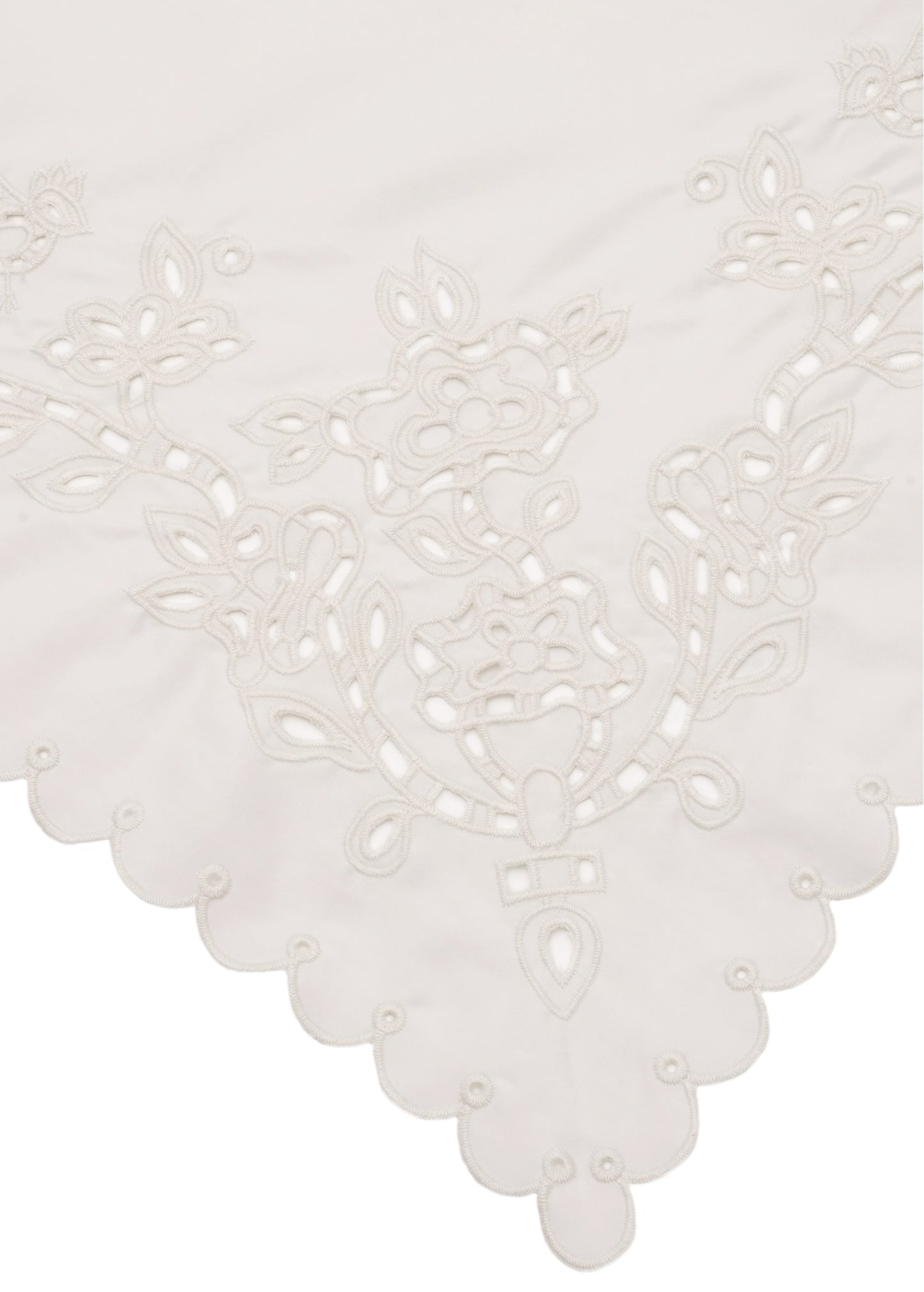White Vytynanka Headscarf