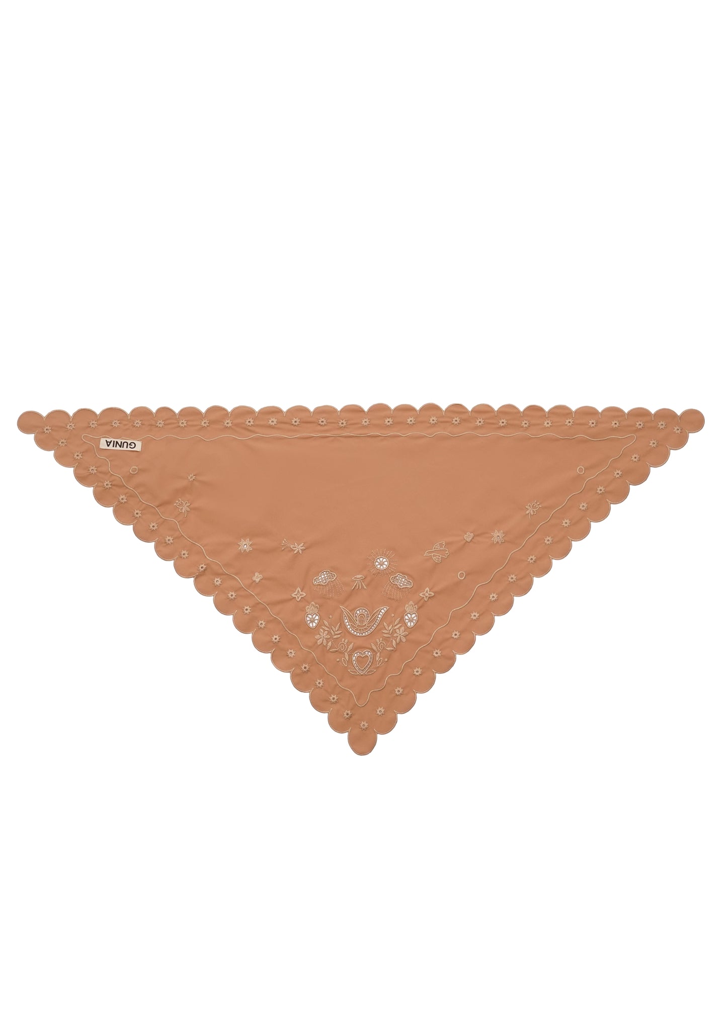 Beige Vytynanka Headscarf