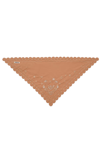 Beige Vytynanka Headscarf