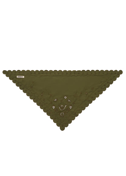 Khaki Vytynanka Headscarf