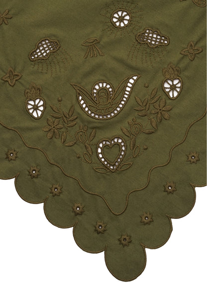 Khaki Vytynanka Headscarf