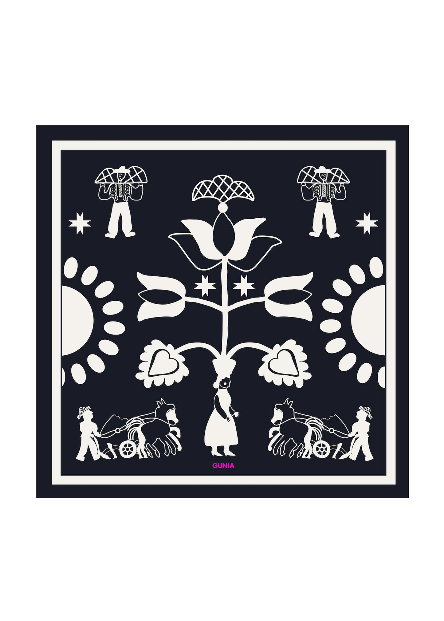 Хустка шовкова дівчина сіра