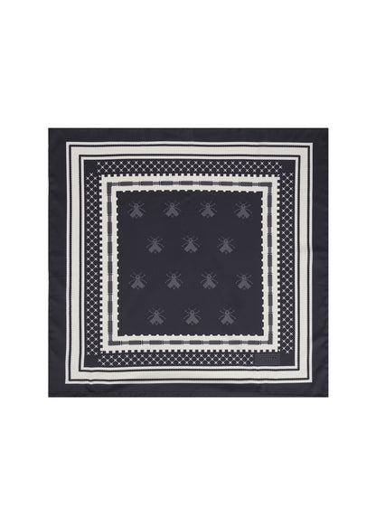 Хустка Бджілка шовкова чорна