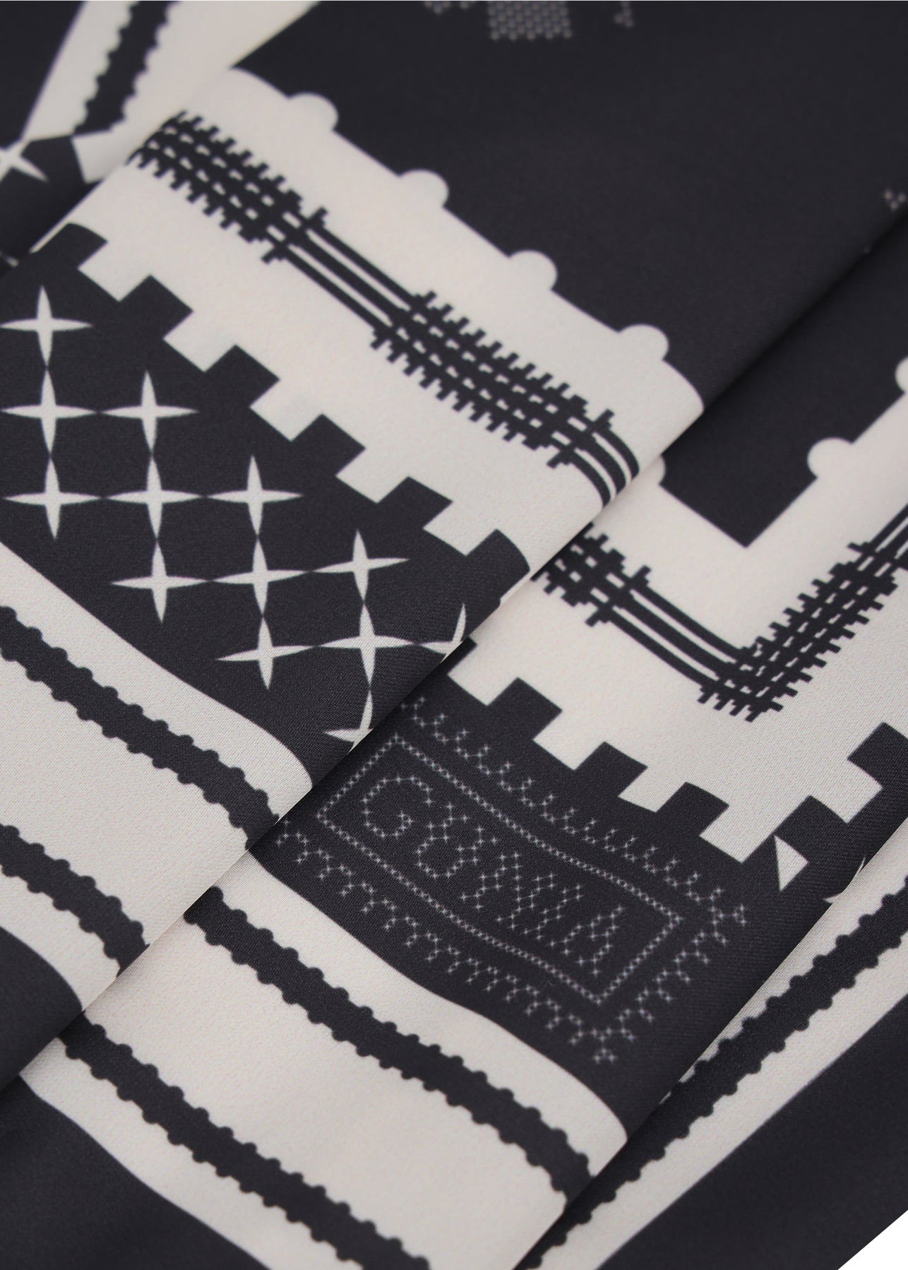 Хустка Бджілка шовкова чорна