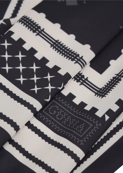 Хустка Бджілка шовкова чорна