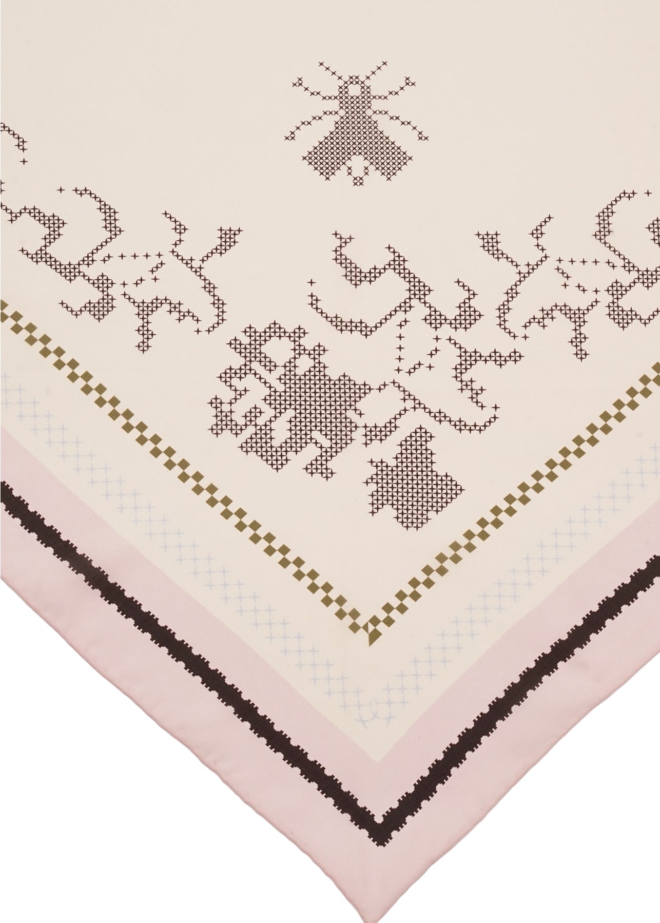 Хустка Бджілка шовкова трикутна slide 2