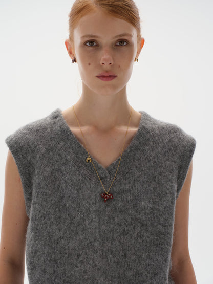 Сережки Коник в позолоті й емалі