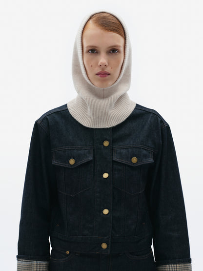 Балаклава з кашеміру GUNIA молочна