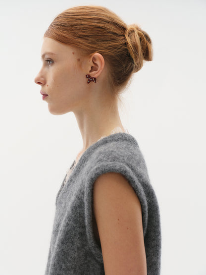 Сережки Підкова і Коник в емалі з камінням